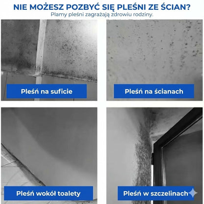 Silny spray do usuwania pleśni (natychmiastowy efekt)