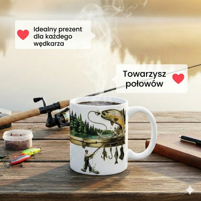 Kubek kawowy dla wędkarza – zabawny prezent