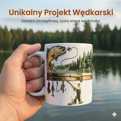 Kubek kawowy dla wędkarza – zabawny prezent