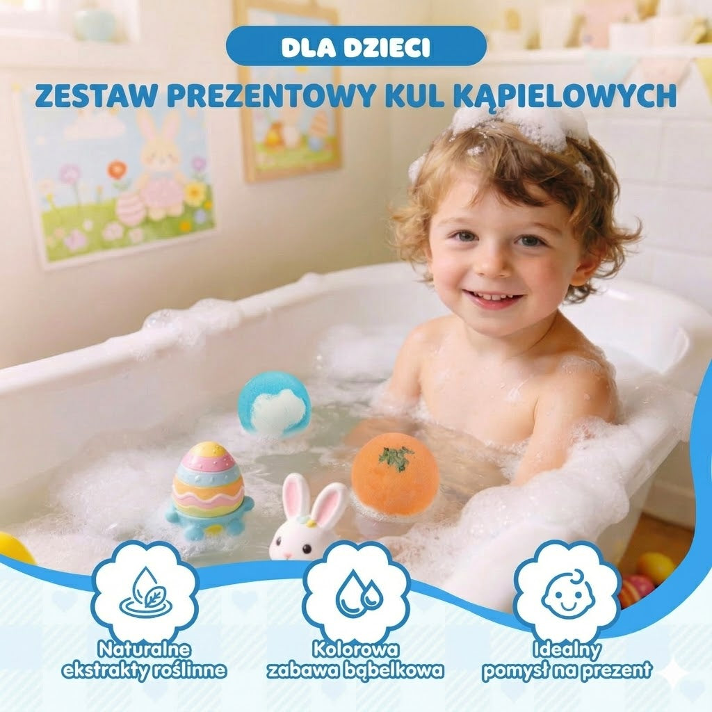 【Zestaw 12 szt.】Magiczne kule do kąpieli z niespodzianką – w środku zabawki z motywem morskich zwierząt