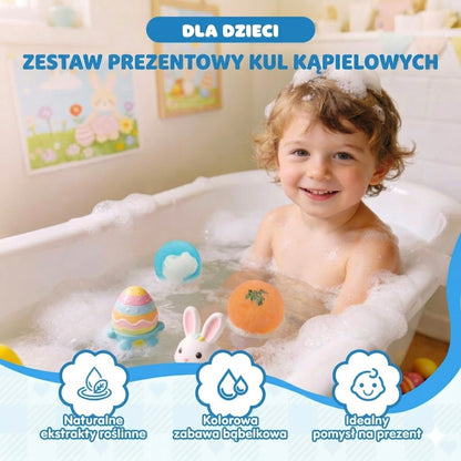 【Zestaw 12 szt.】Magiczne kule do kąpieli z niespodzianką – w środku zabawki z motywem morskich zwierząt