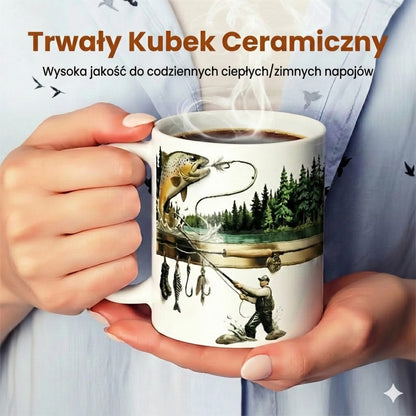 Kubek kawowy dla wędkarza – zabawny prezent