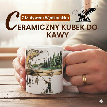 Kubek kawowy dla wędkarza – zabawny prezent