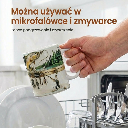 Kubek kawowy dla wędkarza – zabawny prezent