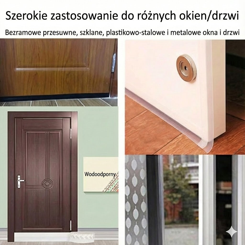 Uszczelka do drzwi 5 m – przeciwwiatrowa, przeciwkurzowa i dźwiękochłonna
