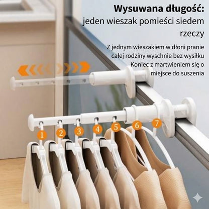 Rozsuwany suszak na pranie