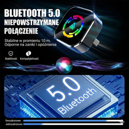 Bezprzewodowy adapter 2 w 1 do iPhone i Android Auto