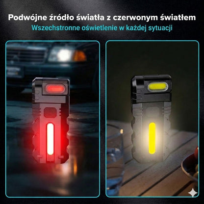 Akumulatorowa lampa robocza LED – Regulacja nachylenia 180°