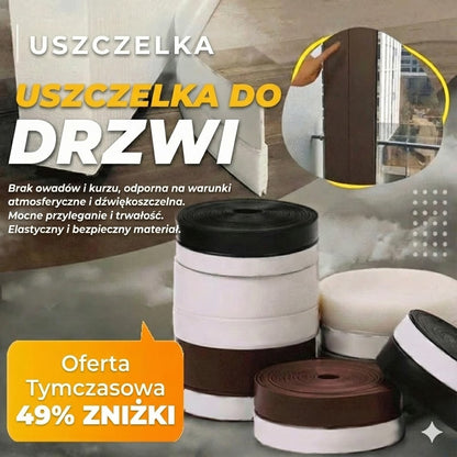 Uszczelka do drzwi 5 m – przeciwwiatrowa, przeciwkurzowa i dźwiękochłonna