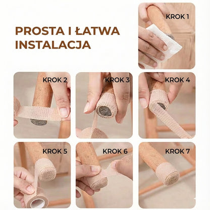 Ciche filcowe podkładki ślizgowe na nogi stołu