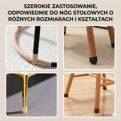Ciche filcowe podkładki ślizgowe na nogi stołu