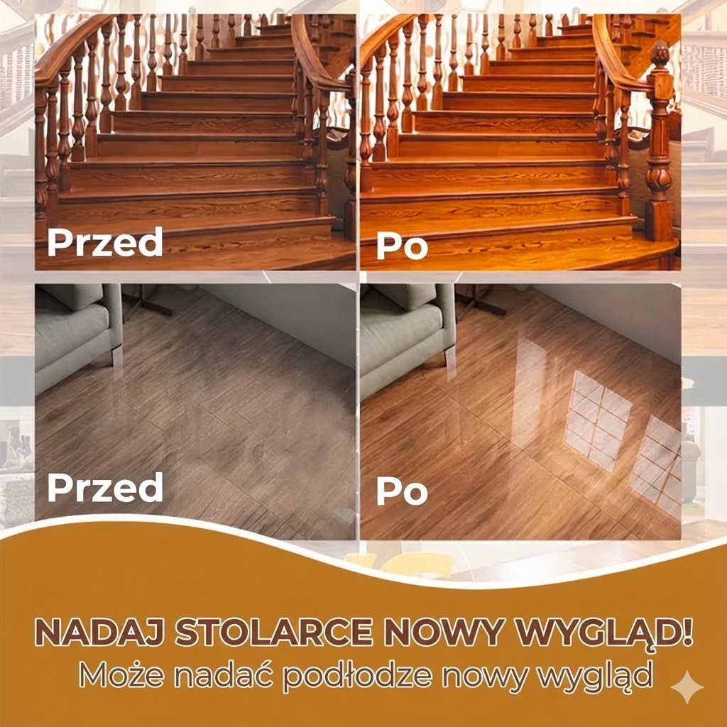Naturalny wosk pszczeli w sprayu do drewna (polerowanie i ochrona)