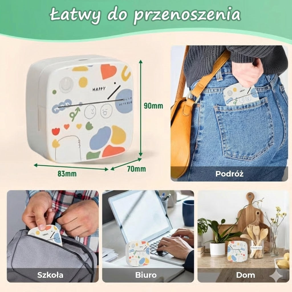 Przenośna drukarka etykiet i kreator naklejek XenGro