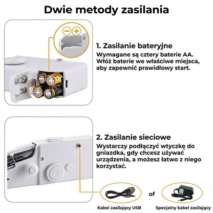 Elektryczna ręczna maszyna do szycia – do ubrań i zasłon