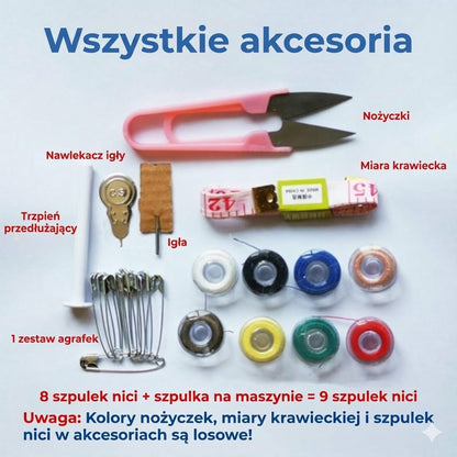 Elektryczna ręczna maszyna do szycia – do ubrań i zasłon