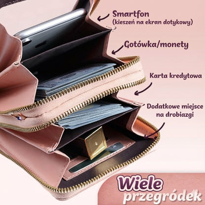 Portfel i etui na telefon 2 w 1