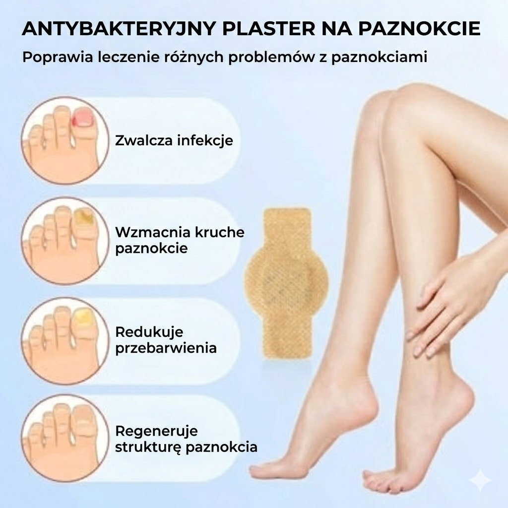 FungalPatch – Intensywny zestaw do pielęgnacji paznokci – Samoprzylepne plastry przeciwgrzybicze