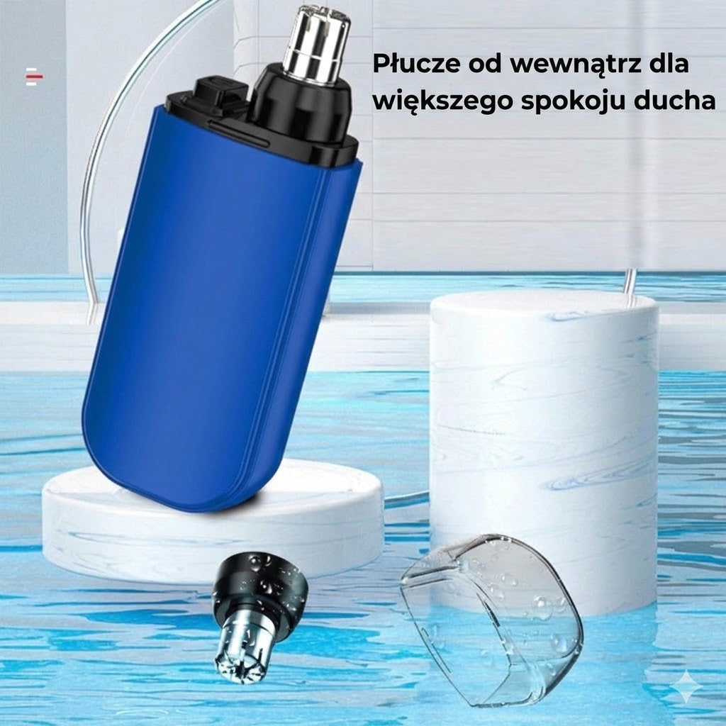 Trymer do włosów w nosie i uszach – ładowanie USB-C (wodoodporny i bezbolesny)