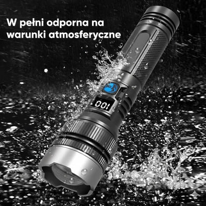 Taktyczna latarka z funkcją powerbanku