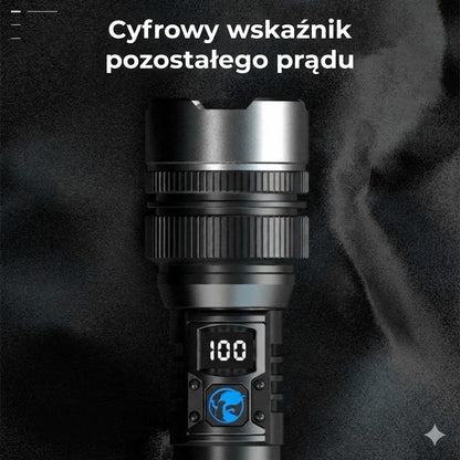 Taktyczna latarka z funkcją powerbanku