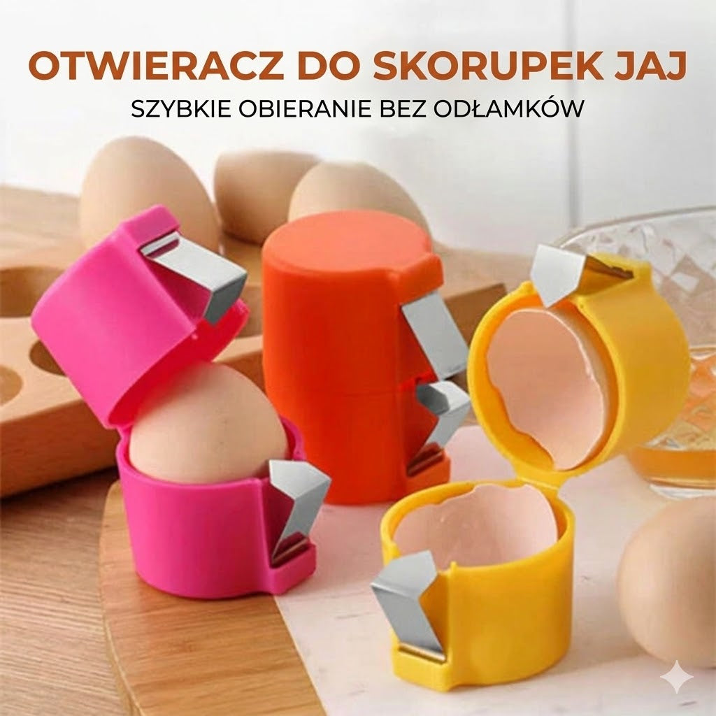 Idealny otwieracz do skorupki jajka z podstawką