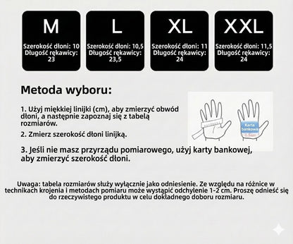 Zimowe, ciepłe rękawice z obsługą ekranu dotykowego