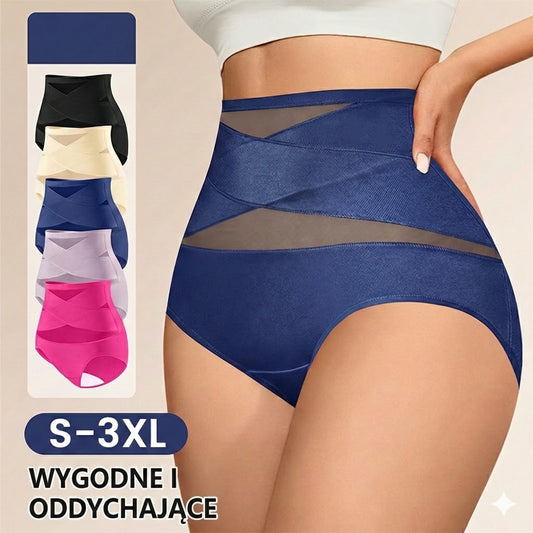 Majtki modelujące z wysokim stanem – bezszwowa bielizna wyszczuplająca (kontrola brzucha)