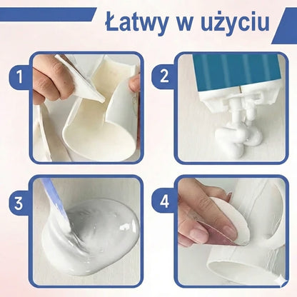 Przezroczysty klej do porcelany i ceramiki – wodoodporny klej naprawczy do naczyń i wazonów