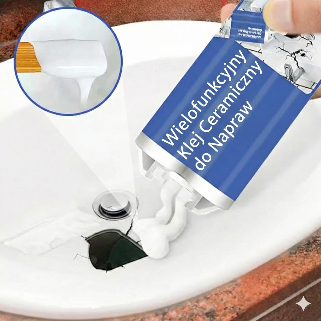 Przezroczysty klej do porcelany i ceramiki – wodoodporny klej naprawczy do naczyń i wazonów