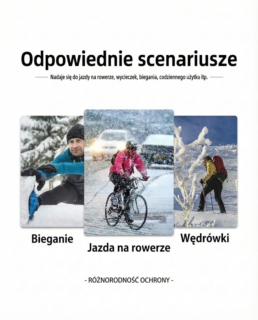 Zimowe, ciepłe rękawice z obsługą ekranu dotykowego